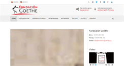 Desktop Screenshot of fundaciongoethe.org